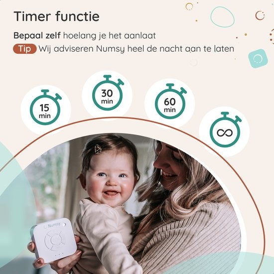 Numsy Original 3 White Noise Machine Baby - Appareil à bruit blanc