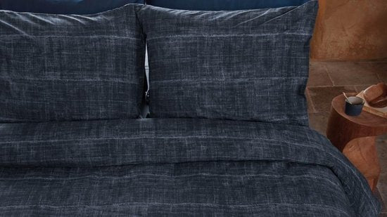 Vtwonen Vintage Indigo housse de couette - Lits-Jumeaux - 240x200/220 - Dark Blue