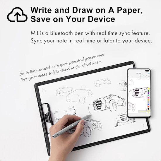 Neolab Smartpen M1 - stylo numérique - écriture numérique - stylo intelligent - Bleu