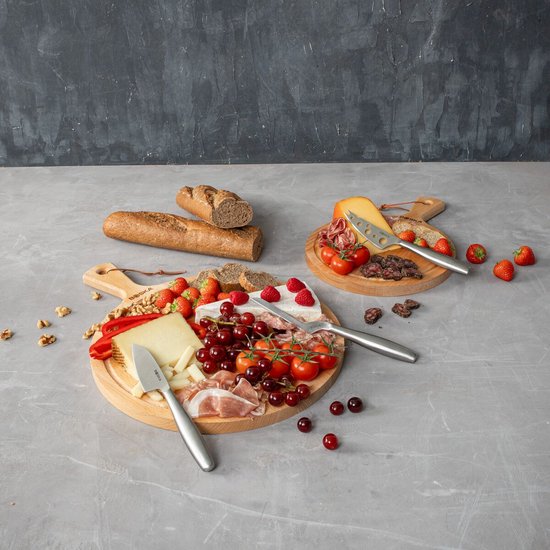 Boska Cheese Knife Set Copenhagen - Couteaux à fromage - Set de 3 - Couteaux à fromage - Lavable au lave-vaisselle - acier inoxydable