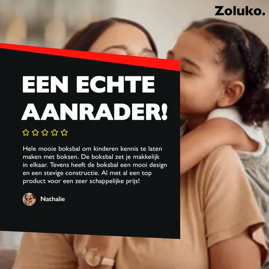 Zoluko Ballon de boxe sur pied pour enfants - Gants de boxe et pompe gonflable inclus - Hauteur réglable - Pour l'intérieur et l'extérieur - Ballon de boxe sur pied - Entraîneur de boxe - Perche de boxe - Set de boxe pour enfants - Ballon de boxe sur pied
