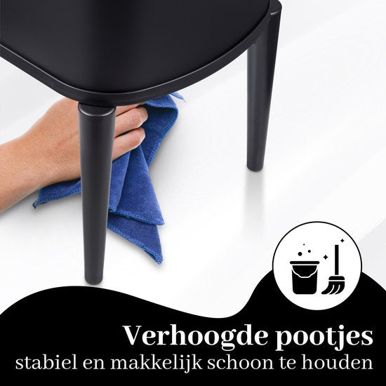 Bayt Poubelle sur pieds - Poubelle 60 litres sacs poubelle - Poubelle avec capteur - Poubelle - Corbeille - Acier inoxydable - Noir - 53L