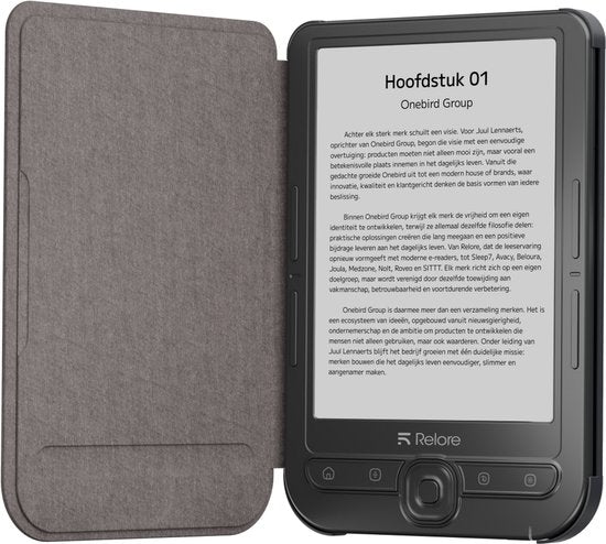 Étui pour liseuse Relore - Compatible avec le modèle Relore One - Protection d'écran - Étui de protection - Noir