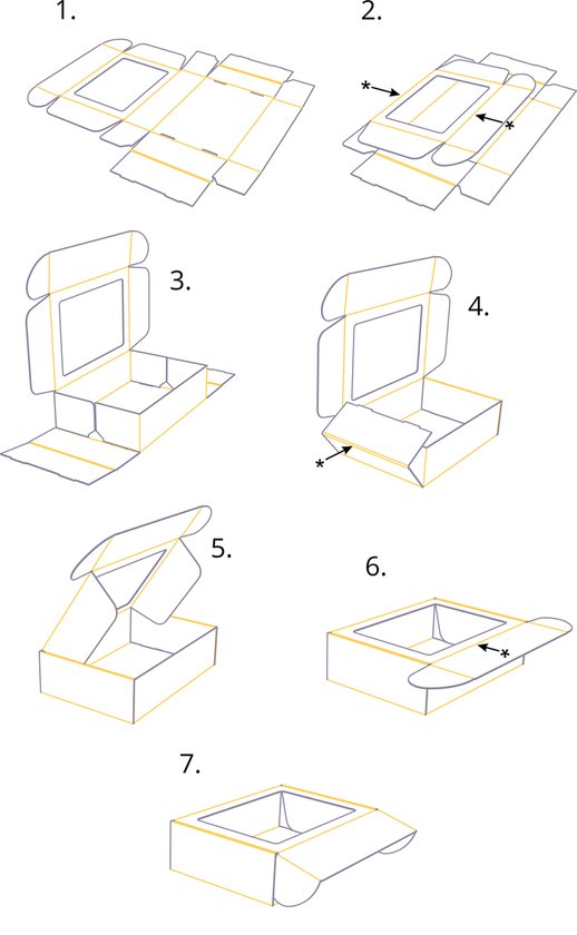 Boîte à colis Raadhuis 6 - 485 x 260 x 185 mm - imprimée - 1 pièce - RD-351123
