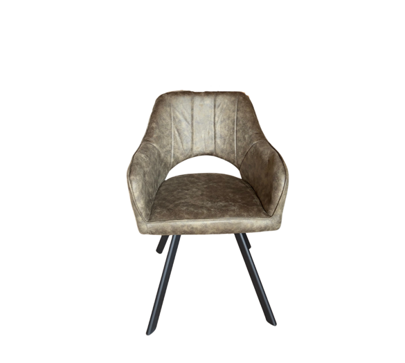 Furniture31 Tenno Chaises de salle à manger pivotantes Lot de 2 - Microfibre - 55 x 45 x 88 cm - Rotation à 360