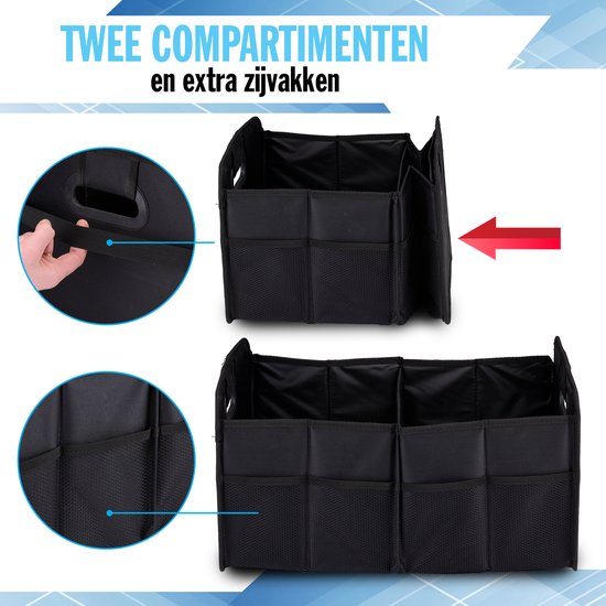 All Ride Organisateur de coffre - Pliable - Accessoires de voiture - Noir