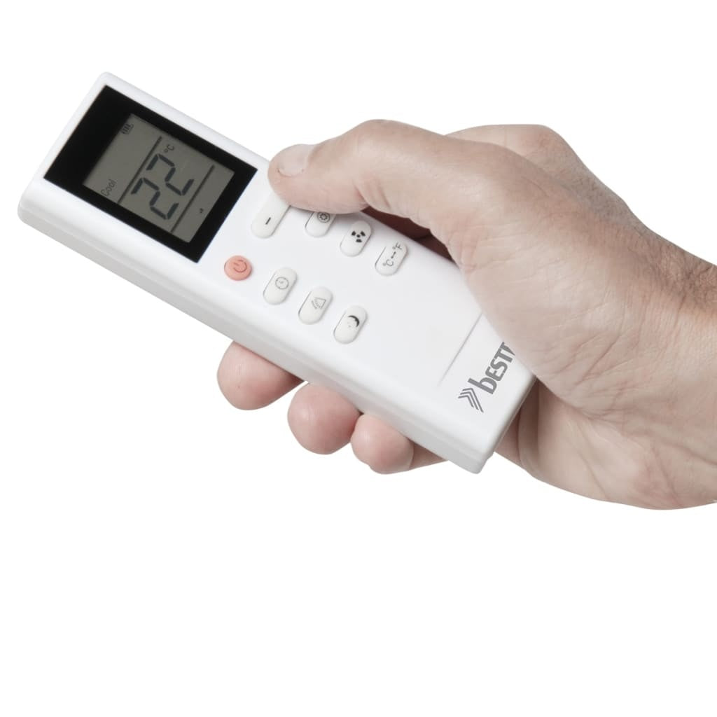 Bestron mobiele airco, airconditioning voor ruimtes tot 45m², koelvermogen 3,5 kW, met met CFC vrije koelmiddel, 12.000 BTU/h, kleur: wit