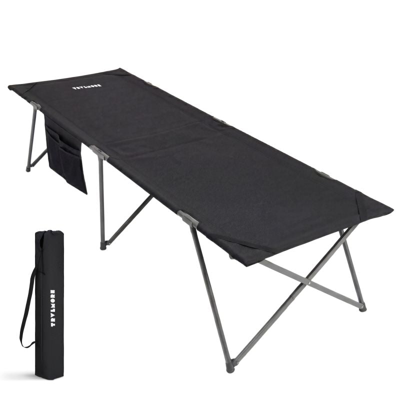 Lit de camp Trvlmore - 213 x 79 x 50 cm - extra large - pliable - lit de camping