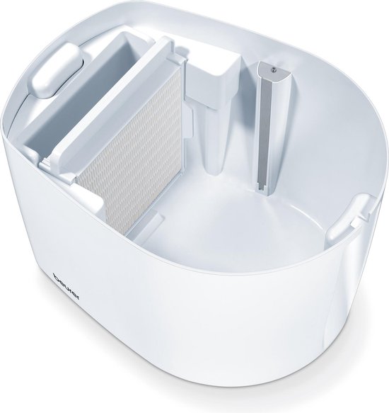 Beurer maremed® MK 500 Simulateur d'air marin - Humidificateur - Purificateur d'air - Jusqu'à 50 m2 - Réservoir de 6 litres - Minéralise - Désinfecte - Ionise - Mode nuit silencieux - Adaptateur secteur, filtres, sel marin spécial inclus.