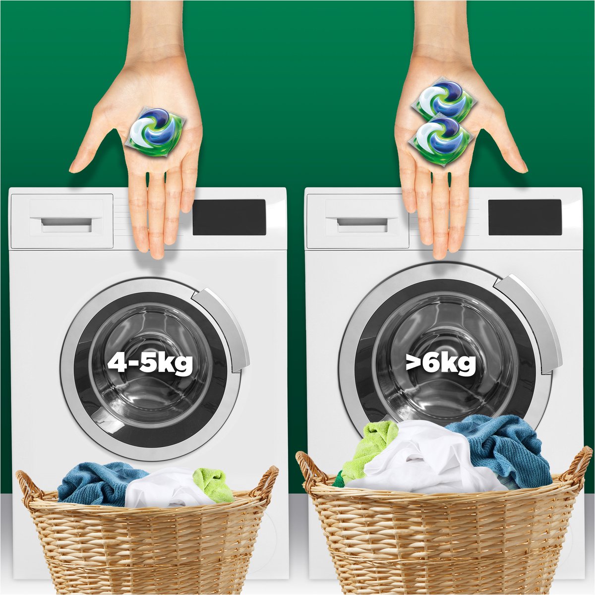 Capsules de lessive Ariel 4 en 1 + Touch Of Lenor Unstoppables Color - 4 x 26 lavages