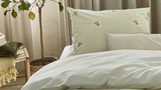 Walra Housse de couette Glossy Grapevine - 200x220 - 100% Coton (BCI) - Vert