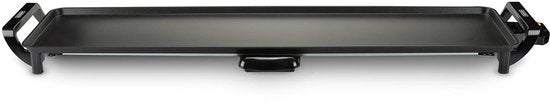 Plaque de cuisson Bourgini Grill XXL - Plaque de cuisson - Appareil à griller - 90 x 24 cm - Teppanyaki - 8 à 10 personnes - Revêtement antiadhésif - 2200 W