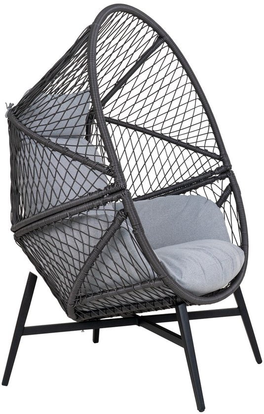 Fauteuil en Rotin Noir - 74x73x103cm - House Nordic