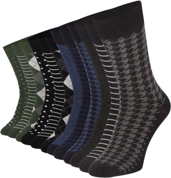 Bamboo Elements - Chaussettes en bambou pour hommes - Chaussettes pour femmes - 12 paires - 39-42 - Mode - Chaussettes longues - Chaussettes pour hommes - Chaussettes pour femmes - Anti-transpiration - Durables