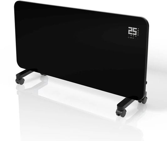 Convecteur - Max. 2000 W - Noir - Pour montage mural ou au sol