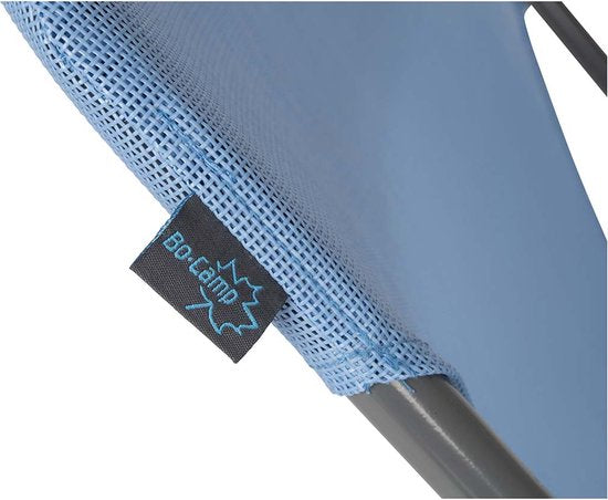 Bo-Camp - Chaise de plage - Penco - 3 positions - Acier - Bleu