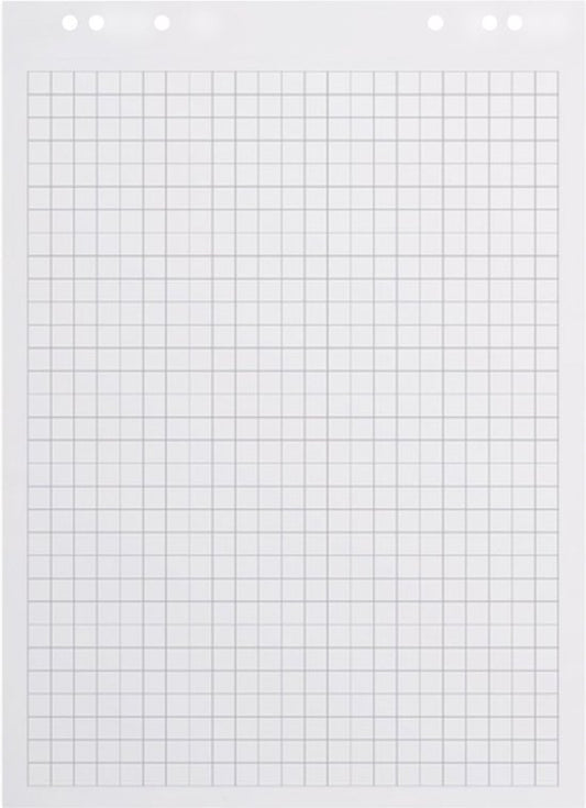 BRASQ Papier pour tableaux de conférence - 65x98cm - vierge/rugueux - 80g - feuilles pour tableaux de conférence - 50 feuilles - Feuilles vierges