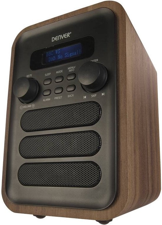 Denver Radio DAB - Radio rétro - Bluetooth - Radio DAB+/ FM - DAB48G