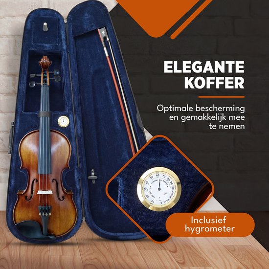 Kit de démarrage pour violon Finesse - avec étui et accessoires - 4/4 - Violon - Paris