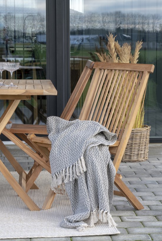 House Nordic Garden Chair - Lot de 2 - Max. 120 kg - Teck - 62 x 46 x 89 cm