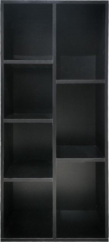 Bibliothèque Vakkie 7 étagères ouvertes - armoire murale - noir