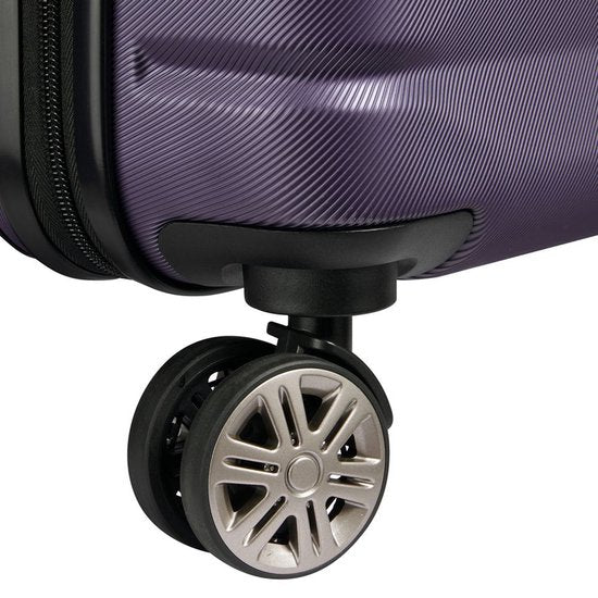 Delsey Air Armour 4 Wheel Slim Cabin Trolley 55/40 dark purple