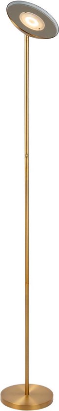 Lucide ZENITH - Lampadaire - Ø 25,4 cm - LED à intensité variable - 1x20 W 3000 K - Or mat / Laiton