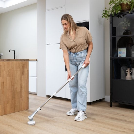 Brosse de nettoyage électrique GoScrub®, Brosse à récurer avec manche, 10 accessoires