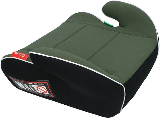 Rehausseur Carkids I-Size Sam - Conforme à la norme I-Size R-129 - Pour les enfants mesurant entre 125 et 150 cm – Housse amovible et lavable - Installation flexible – Vert/Noir
