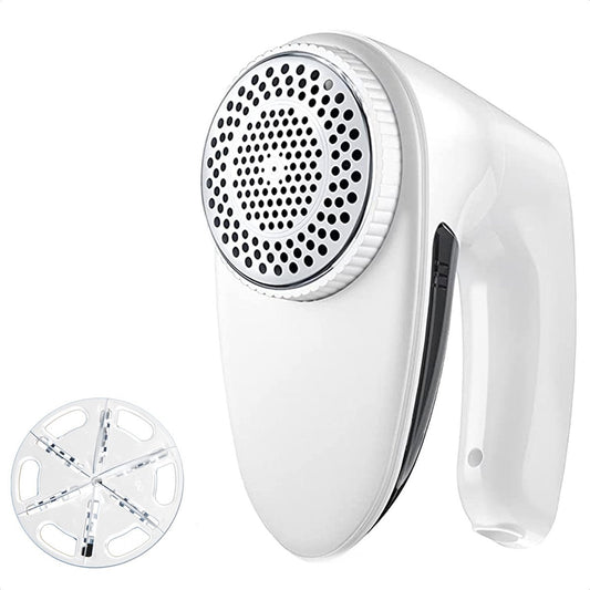 Auronic Electric Lint Remover - Sans fil - 2 accessoires supplémentaires - Blanc