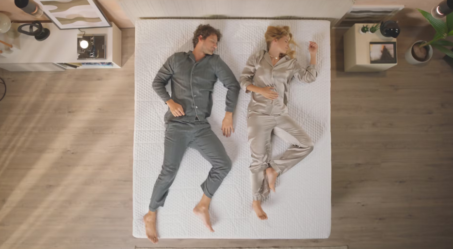 Emma AirGrid Topper 180 x 210 cm - Confort de sommeil rafraîchissant et réduisant la pression