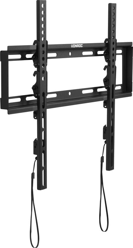 VONROC Support TV - Support TV mural inclinable pour 37 à 75 pouces - Universel jusqu'à 50 kg. - Matériel de montage inclus