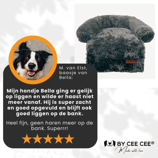 By Cee Cee - Dog Rug Bench Original - Dog Rug Bench - Dog Basket - Premium - Fully Unzipable - Dark Grey - Size XL