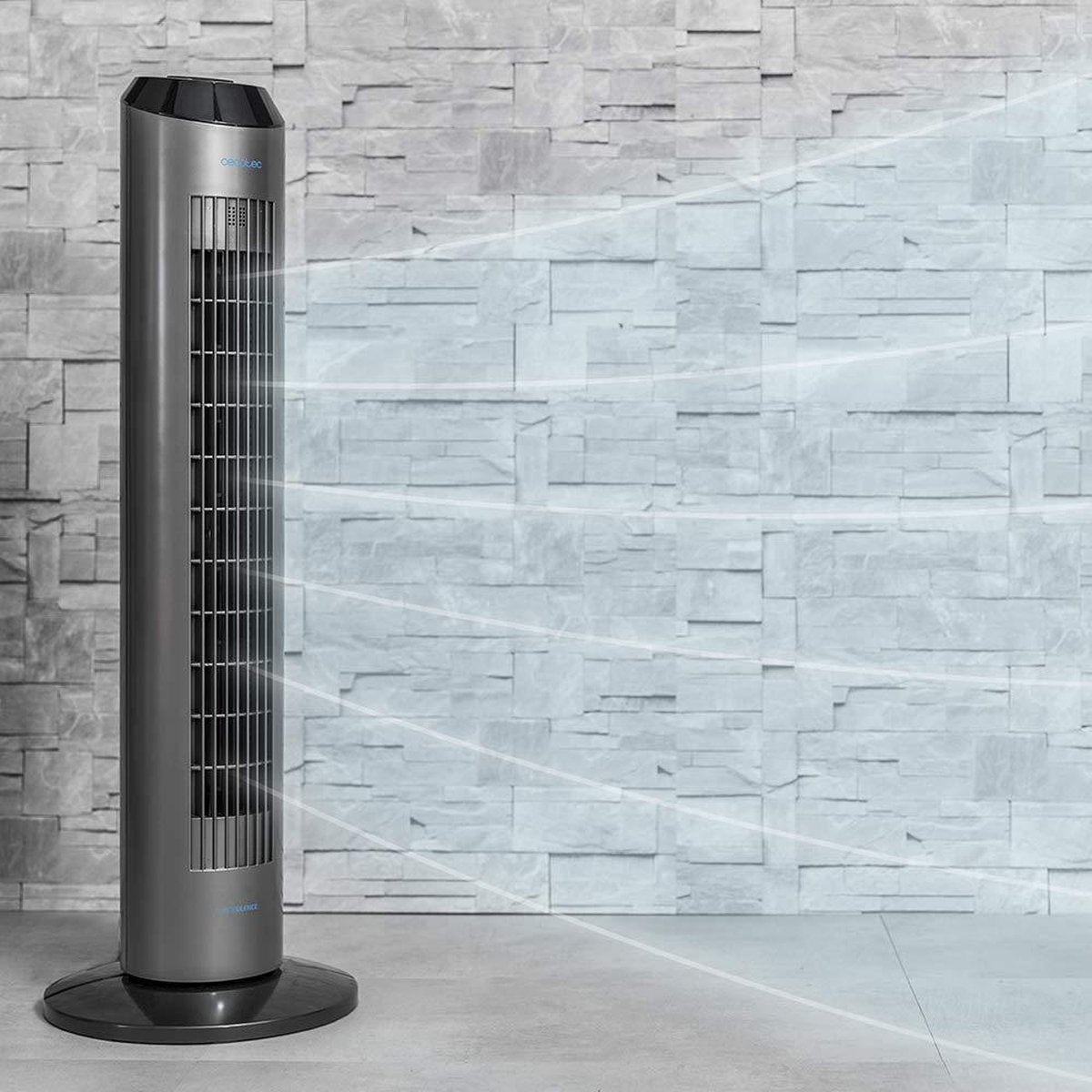 Ventilateur de tour EnergySilence 8190 Skyline Ionic - Noir - 96 cm de haut