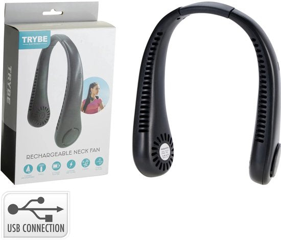 Ventilateur de nuque - Rechargeable par USB - 3 vitesses