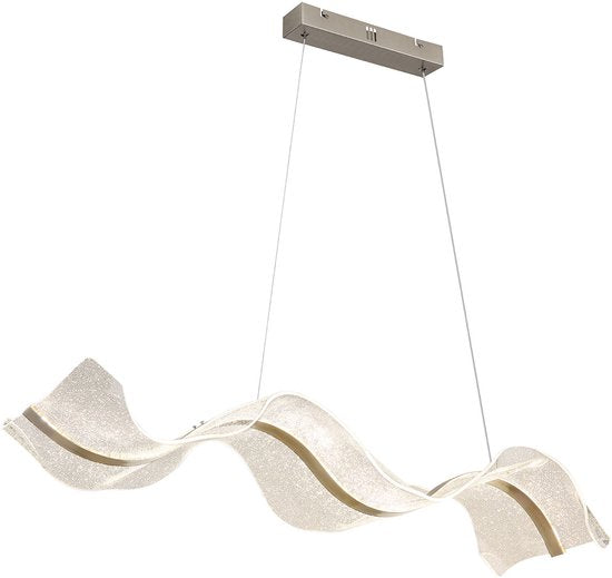 Globo - lampe suspendue - Saque - nickel - métal - grande lampe de table de salle à manger - LED - 68294H