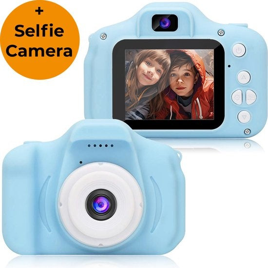 Denver Kids' Camera Full HD - Caméra selfie - 40MP - Appareil photo numérique pour enfants - Photo et vidéo - Jeux - KCA1340 - Bleu