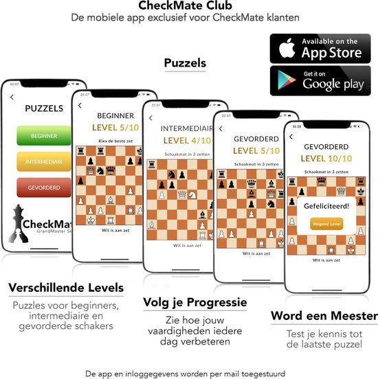 Windsor CheckMate Chessboard - Jeu de dames et de backgammon