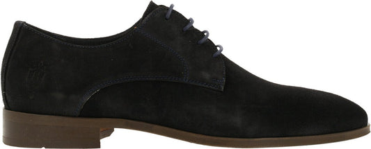 Chaussures à lacets B Amsterdam pour homme - Bleu foncé - Taille 43 - Daim
