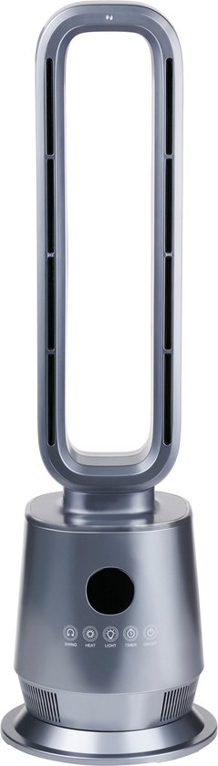 Radiateur soufflant 2-en-1 Alpina 2000 W - Radiateur électrique et ventilateur avec télécommande - Ventilateur colonne oscillant avec minuterie - Radiateur à température réglable
