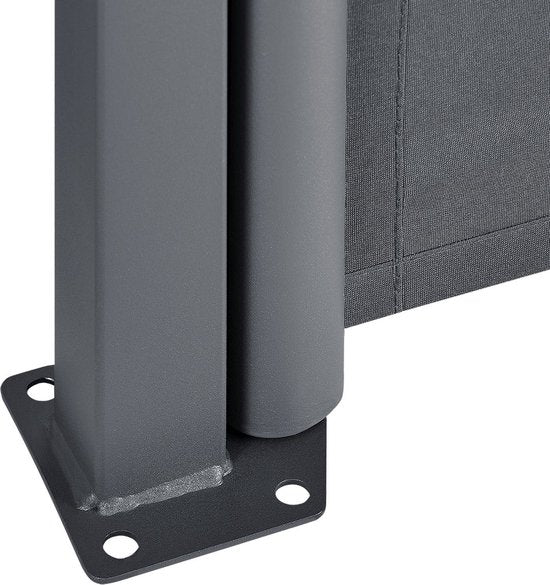 Windbreak rétractable Dubaï - 300 x 160 cm - Gris foncé