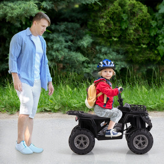 Quad électrique pour enfants Coast - avec lecteur MP3 - marche avant et arrière - noir