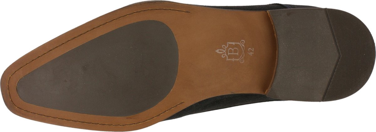 Chaussures à lacets B Amsterdam pour homme - Bleu foncé - Taille 43 - Daim