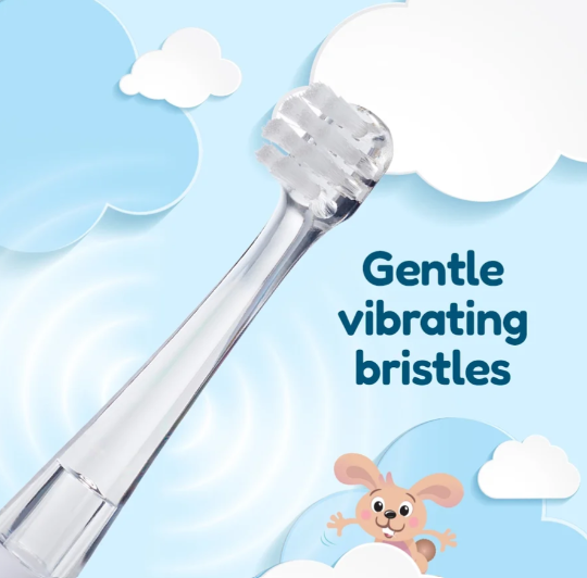 Brush-Baby BabySonic Brossettes - Lot de 2 - 0 à 18 mois - Brossettes de rechange avec LED