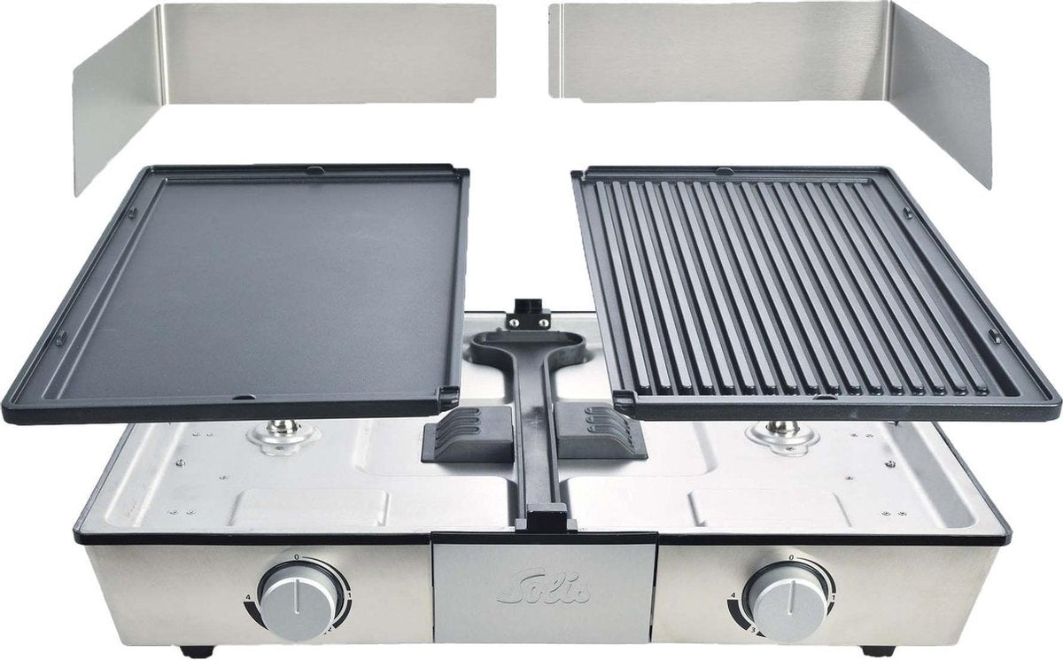 Grill Solis 7951 - Argent/Noir - en acier inoxydable