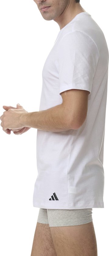 Adidas Sportswear - Active Core Cotton - T-shirts à col en V - Sous-vêtement pour homme - Blanc - Taille XL