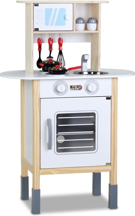 Spielwerk Play Kitchen Happy Kitchen - 35 pièces - Réaliste