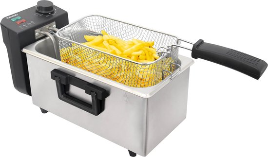 Tomado TDF3000S - Friteuse - Capacité 3 litres - Friteuse zone froide - 2000 watts - inox