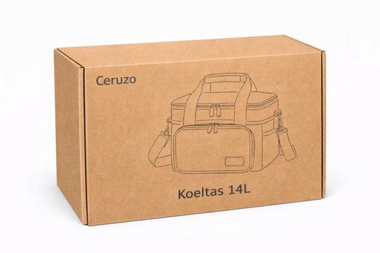 Sac isotherme Ceruzo 14 L – Sac-repas isotherme – Double compartiment – Bleu