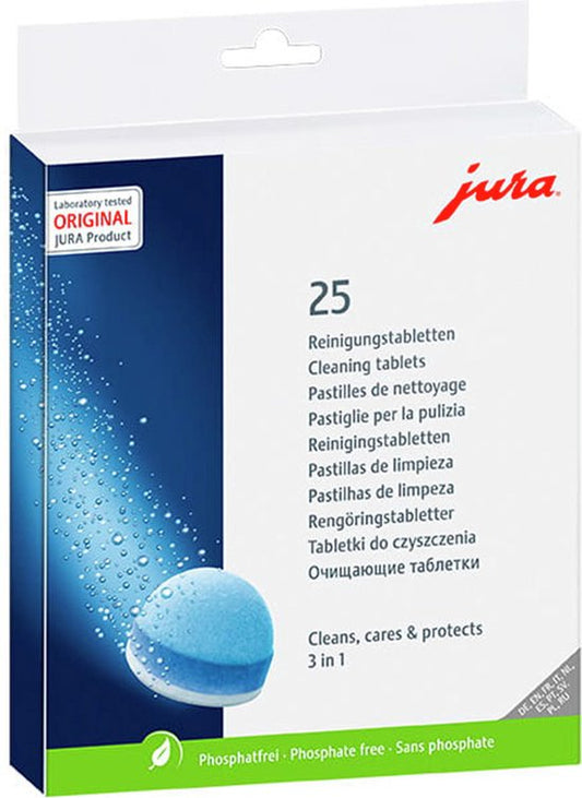 Pastilles de nettoyage JURA 3-Fasen - 25 pièces - Nettoyant pour machine à café